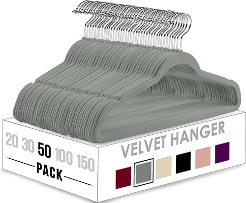 Heavy Duty Premium Velvet Hangers By Utopia Home