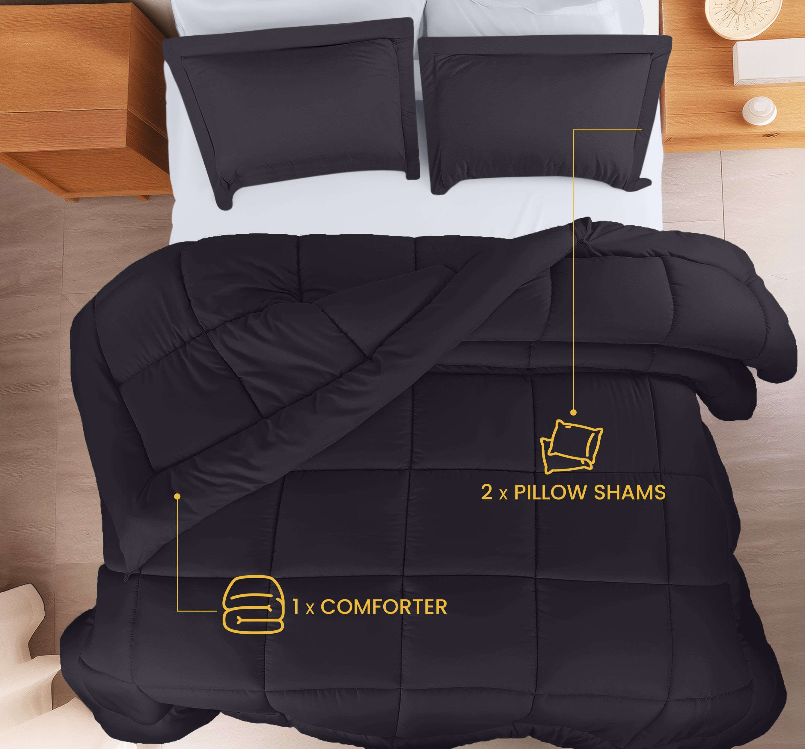 GC GAVENO CAVAILIA Pintuck Diamond - Set di biancheria da letto king size, copripiumino con federe, super morbido, leggero, traspirante e facile da pulire, colore: carbone GC GAVENO CAVAILIA Pintuck Diamond - Set di biancheria da letto king size, copripiumino con federe, super morbido, leggero, traspirante e facile da pulire, colore: carbone