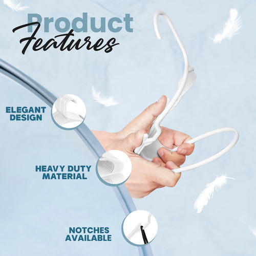 100 Pack Heavy Duty Plastic Hangers – Utopia Home Space-Saving Durable Clothes Hangers for Closet Organization