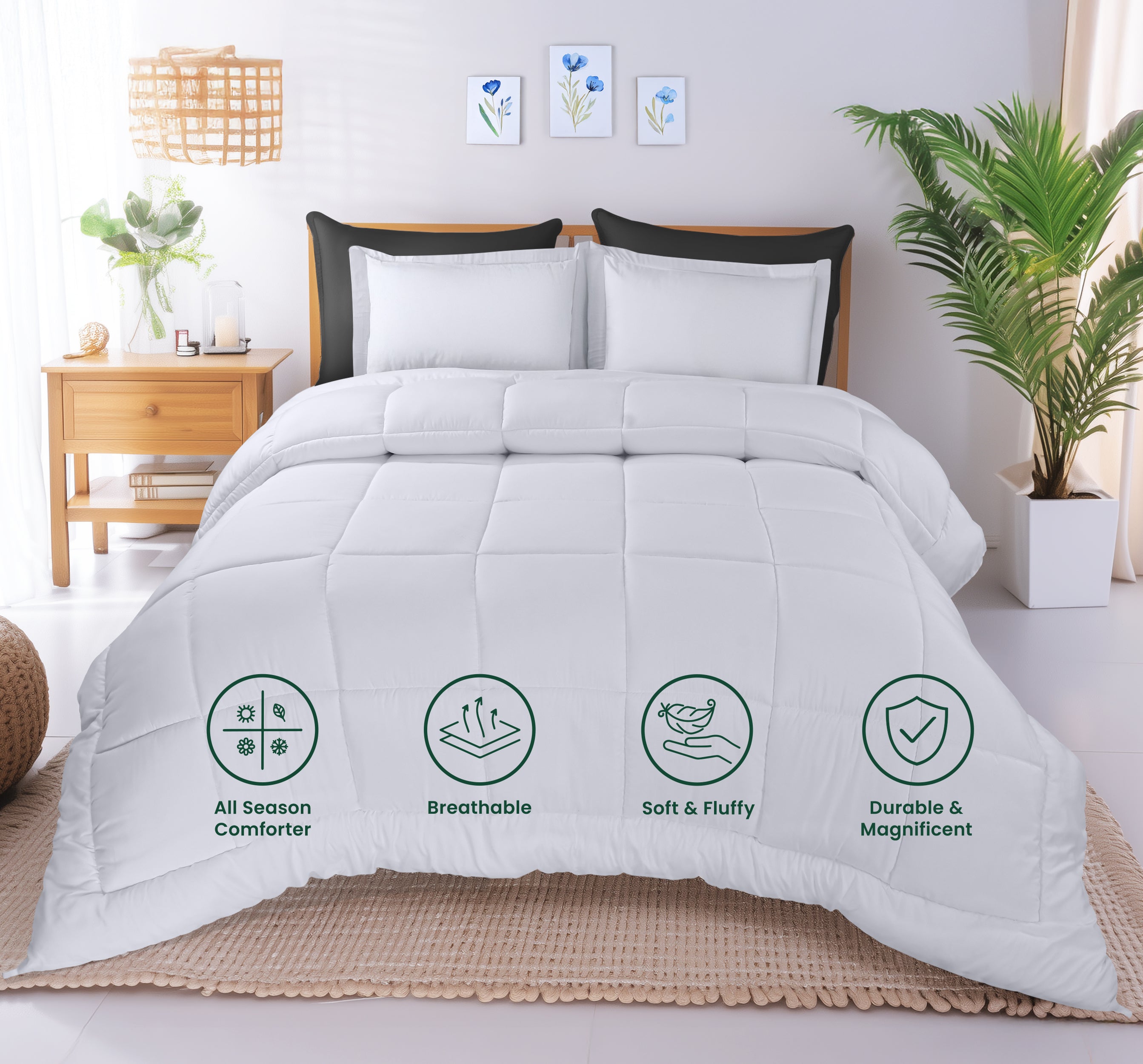 Utopia Bedding Comforter Set – Down Alternative Bed Set with All