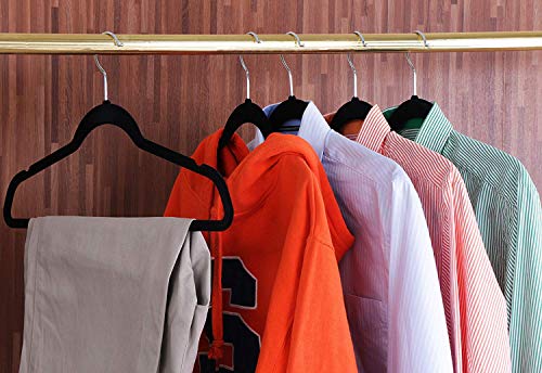 Utopia Home Premium Velvet Hangers 50 Pack Non-Slip Grey Heavy Duty Hangers  with 360 Degree Rotatable Hook for Suit, Coat Clothes