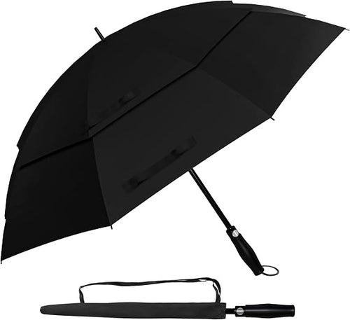 Golf Umbrella Wind and Rainproof Large 62/68 Inch, Double Canopy Automatic