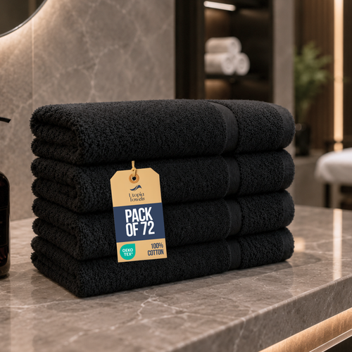72-Pack Bleach Proof Salon Towels 16x27 Inches