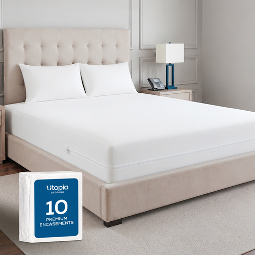 10-Pack Premium Waterproof Mattress Encasements 6 Inch Deep
