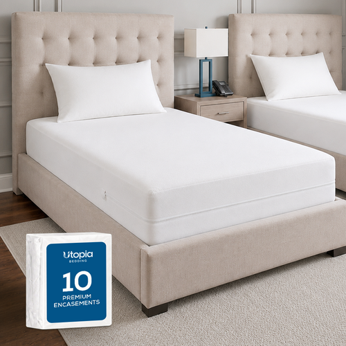10-Pack Premium Waterproof Mattress Encasements 6 Inch Deep