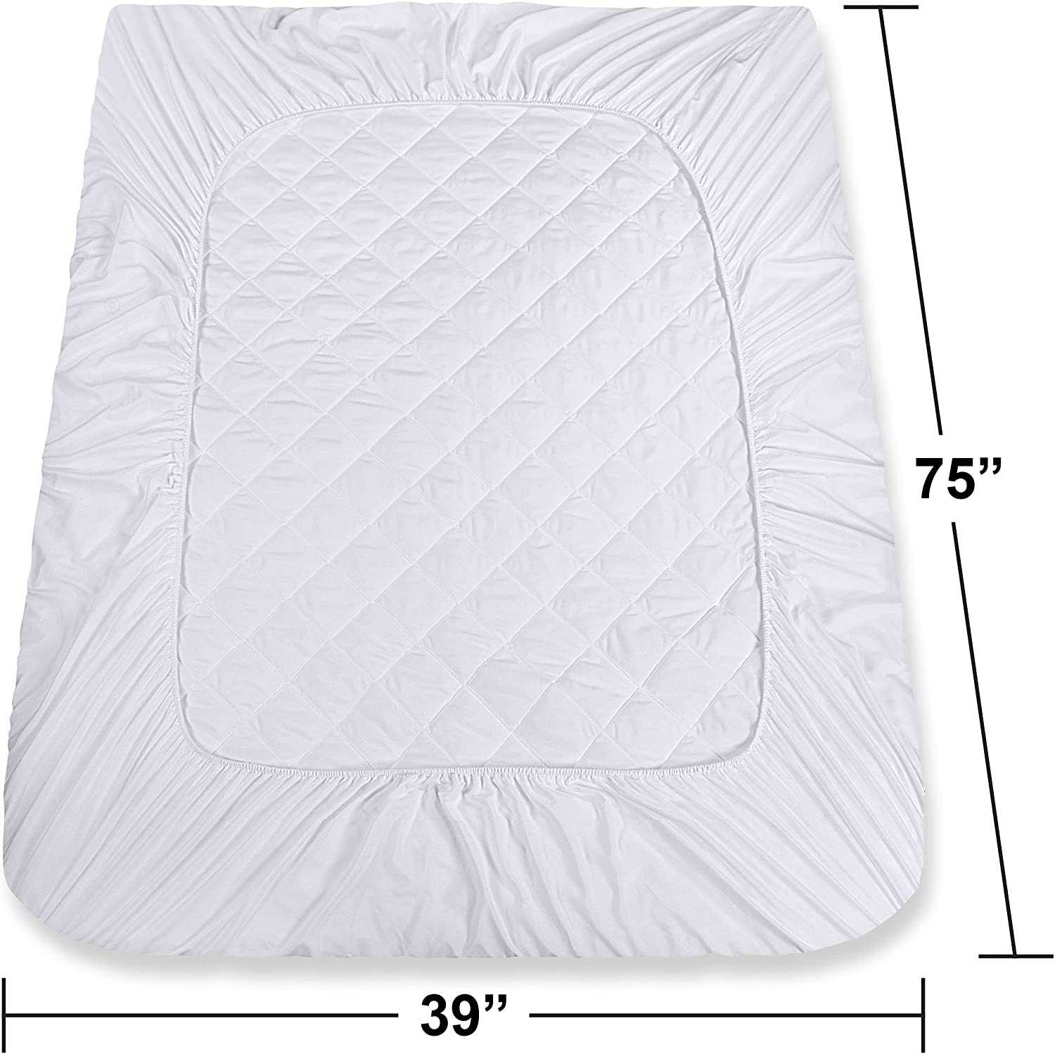 Buy Utopia Bedding Fitted Quilted Mattress Pad- From $15.37/Piece – Utopia  Deals