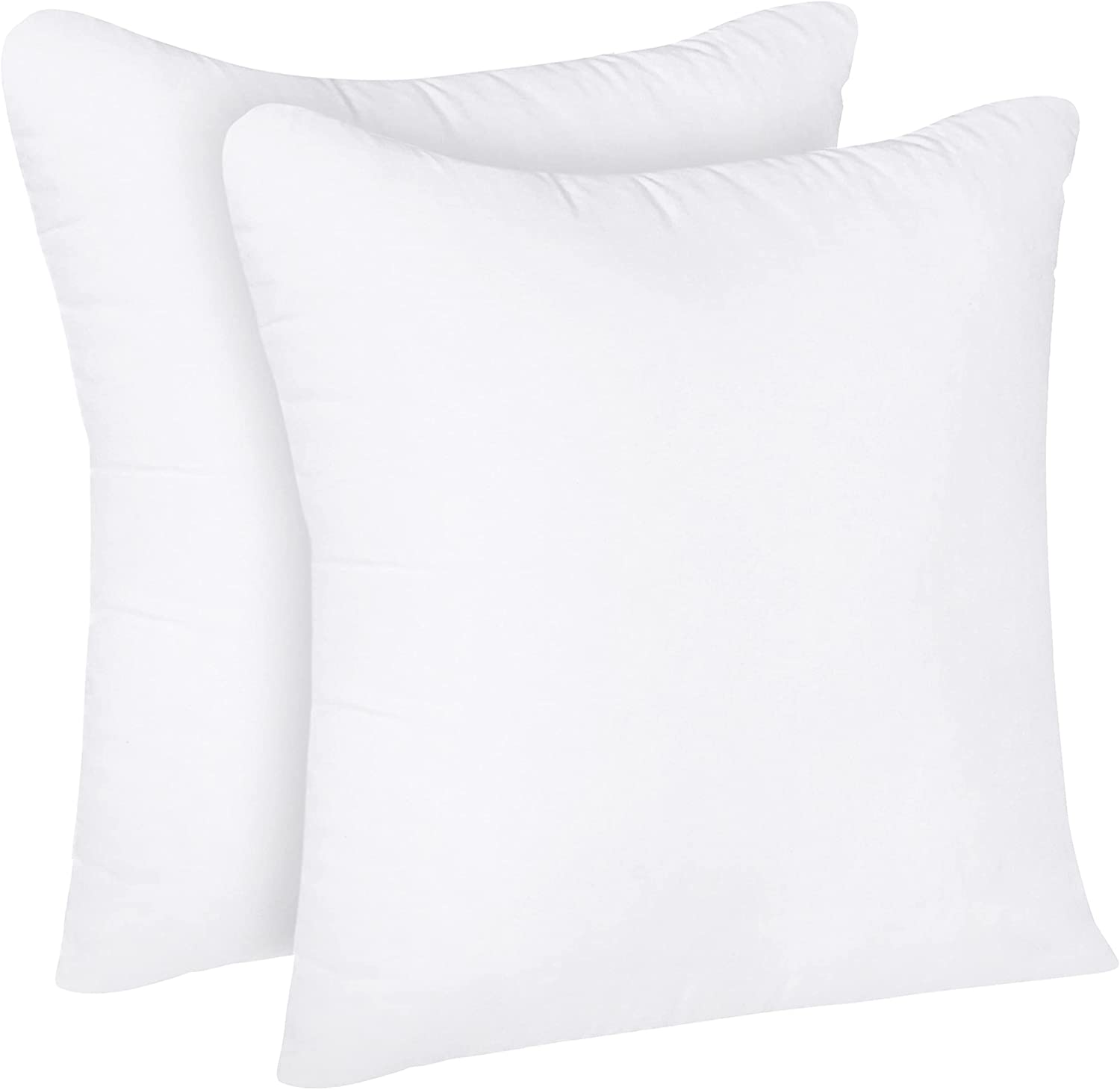 Utopia Bedding Throw Pillows Insert (Pack of 2, White) - 18 x 18 Inches Bed  and Couch Pillows - Indoor Decorative Pillows