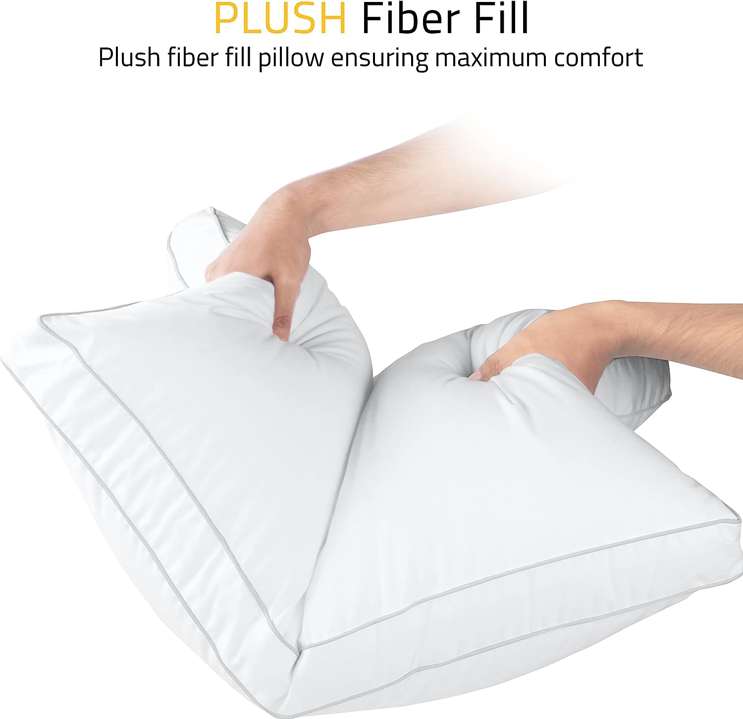 Premium Quality Gusseted Bed Pillow by Utopia Bedding