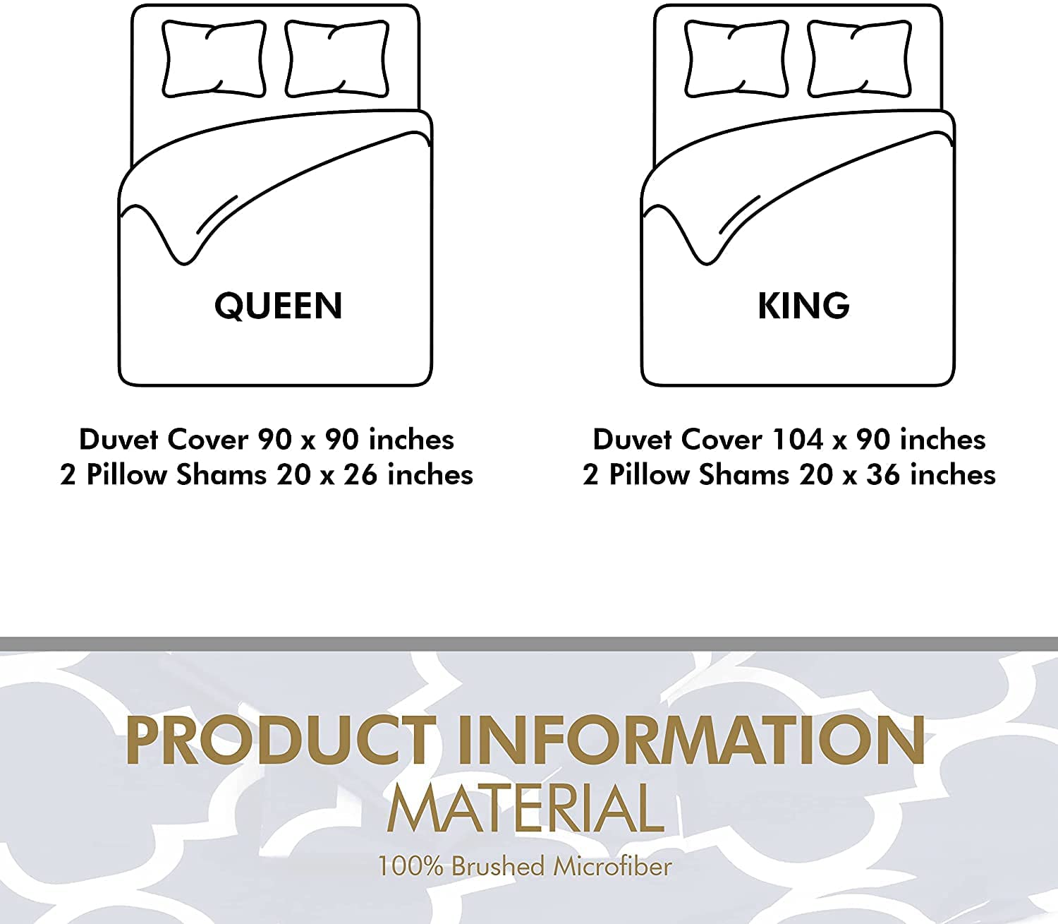 Utopia Bedding 3-Piece Duvet Cover Set – 1 Duvet Cover with 2 Pillow Shams  - Sof