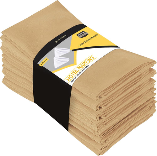 Cotton Blend Dinner Napkins By Utopia Kitchen