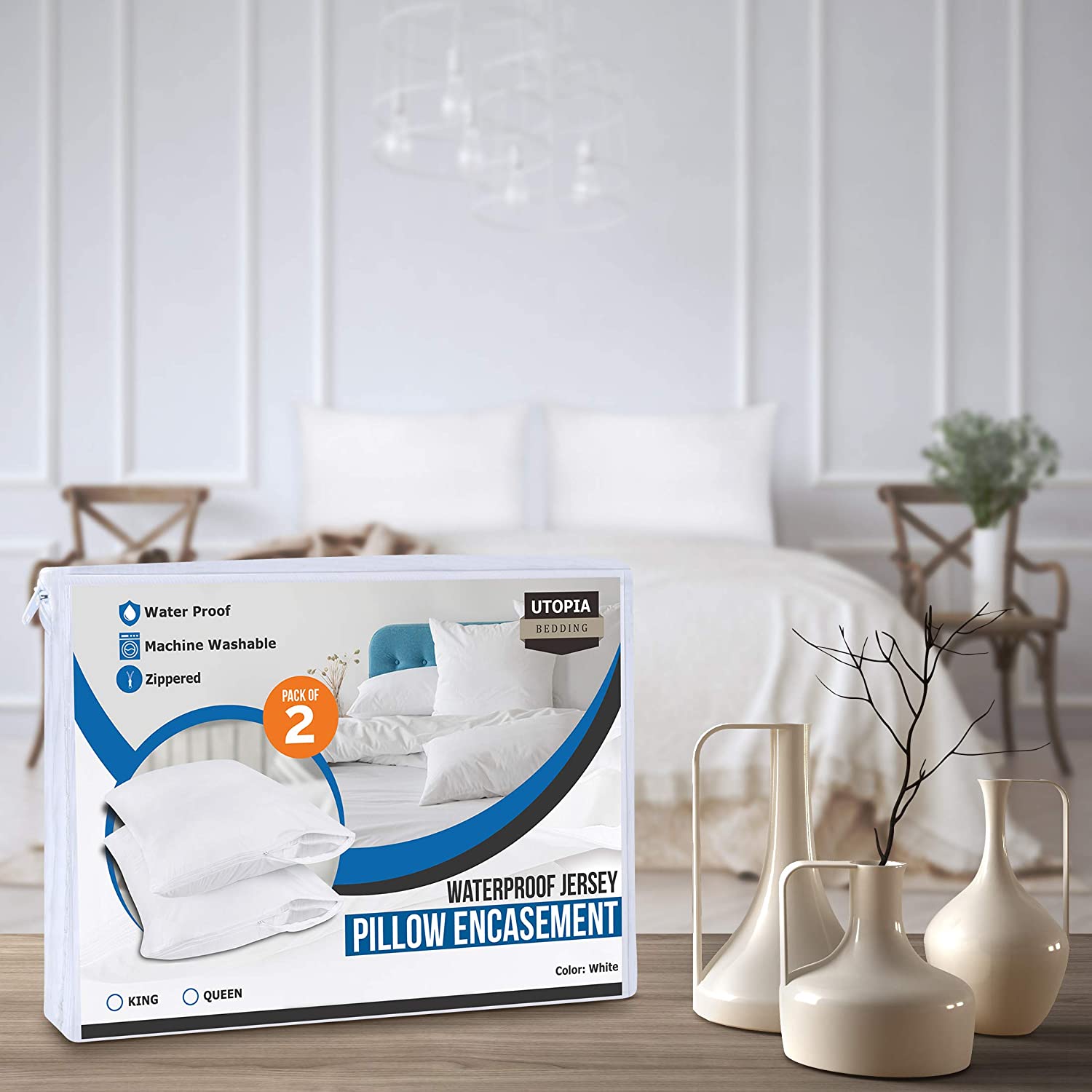 utopia bedding zippered mattress encasement - waterproof mattress