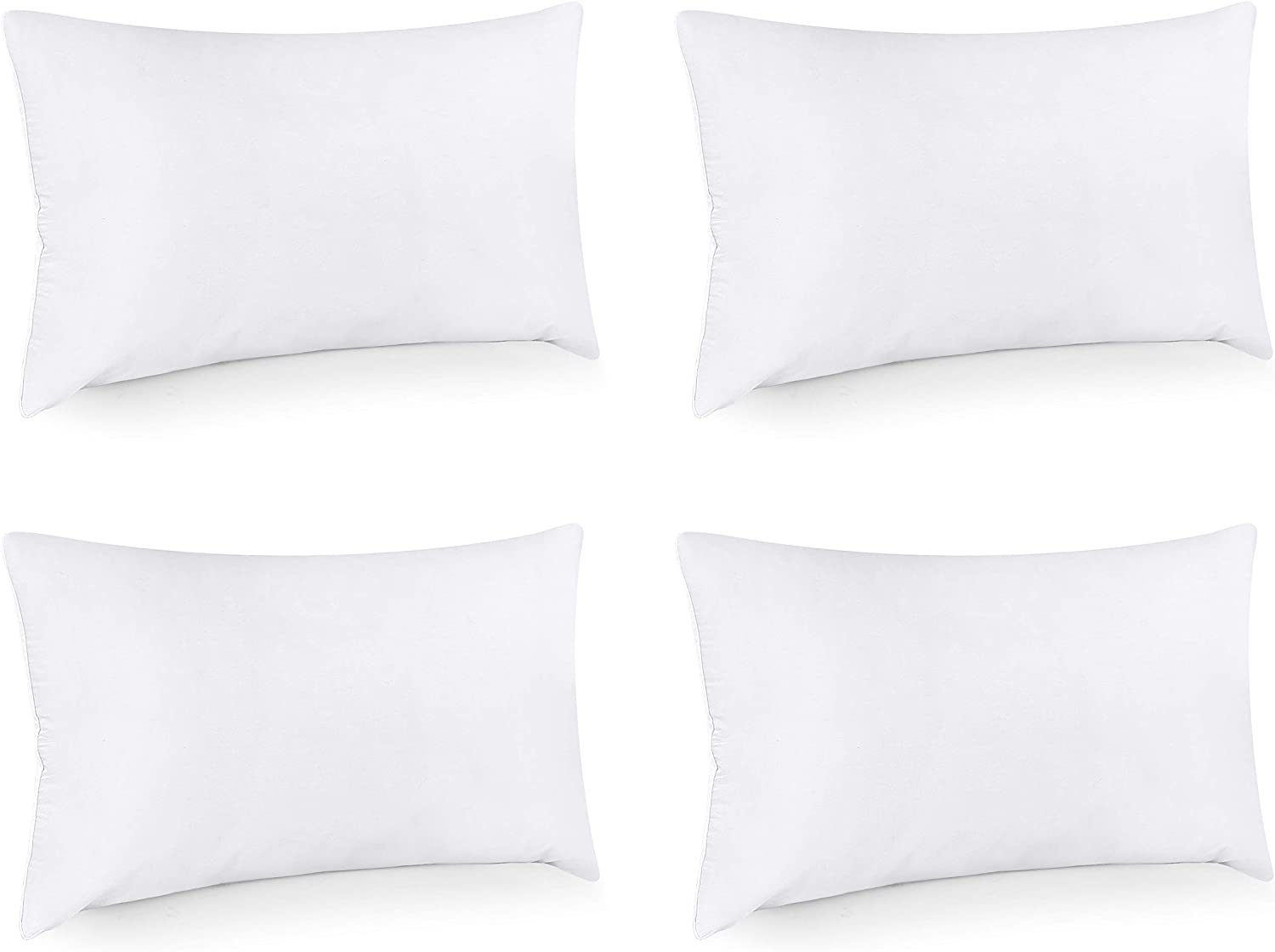  Utopia Bedding Throw Pillows Insert (Pack of 2, White