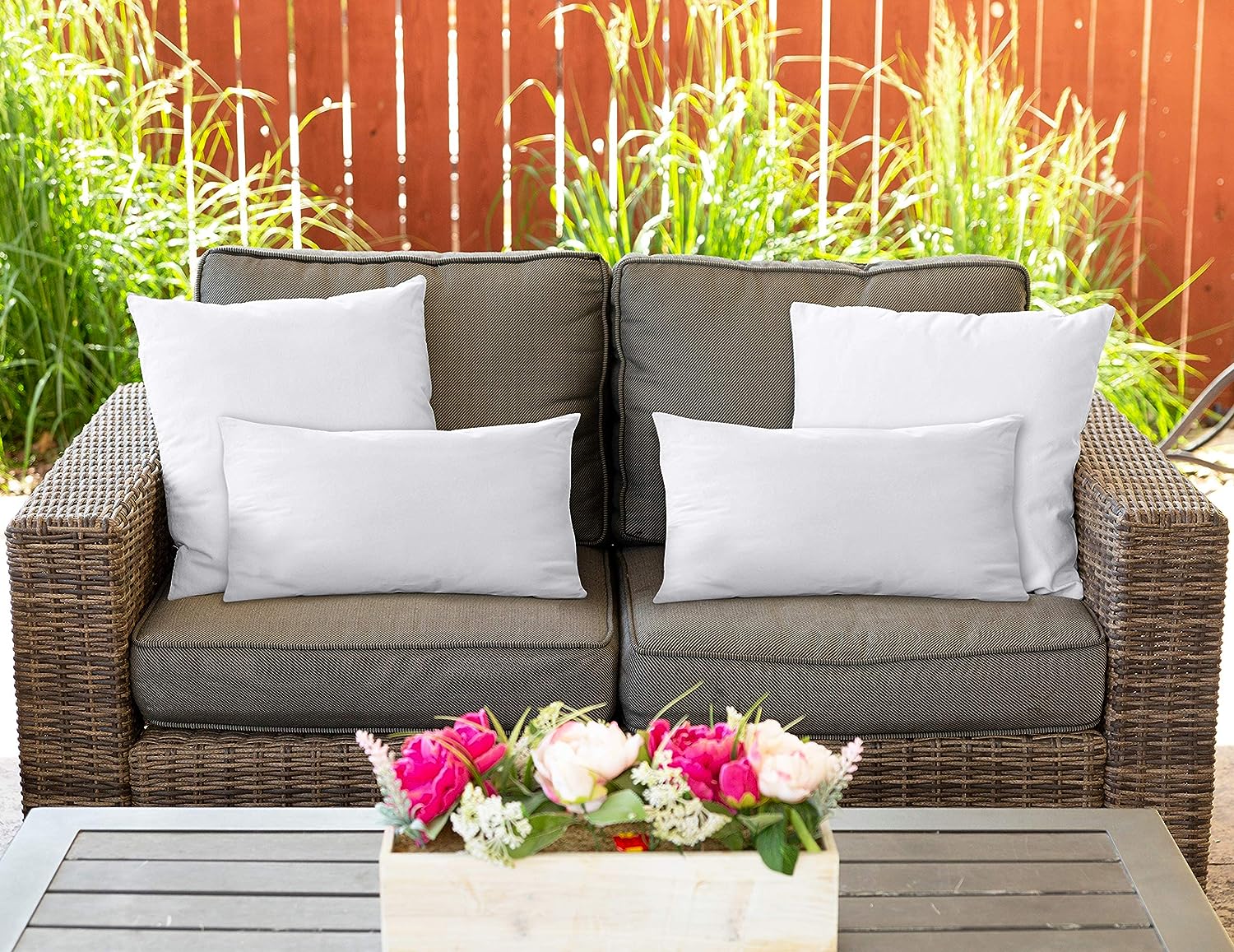 Utopia bedding throw top pillows insert