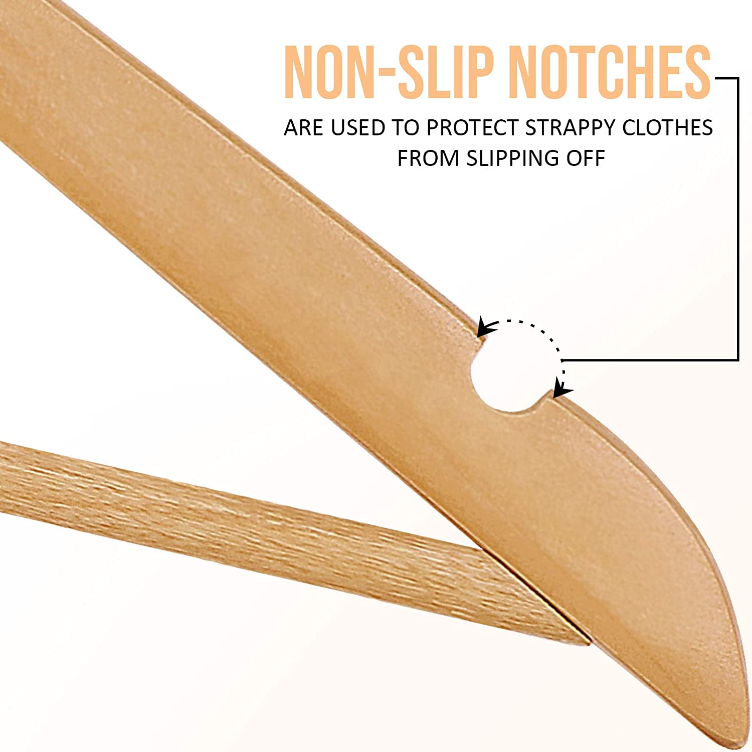 Premium Quality Wooden Suit Hangers - Hangers In Bulk