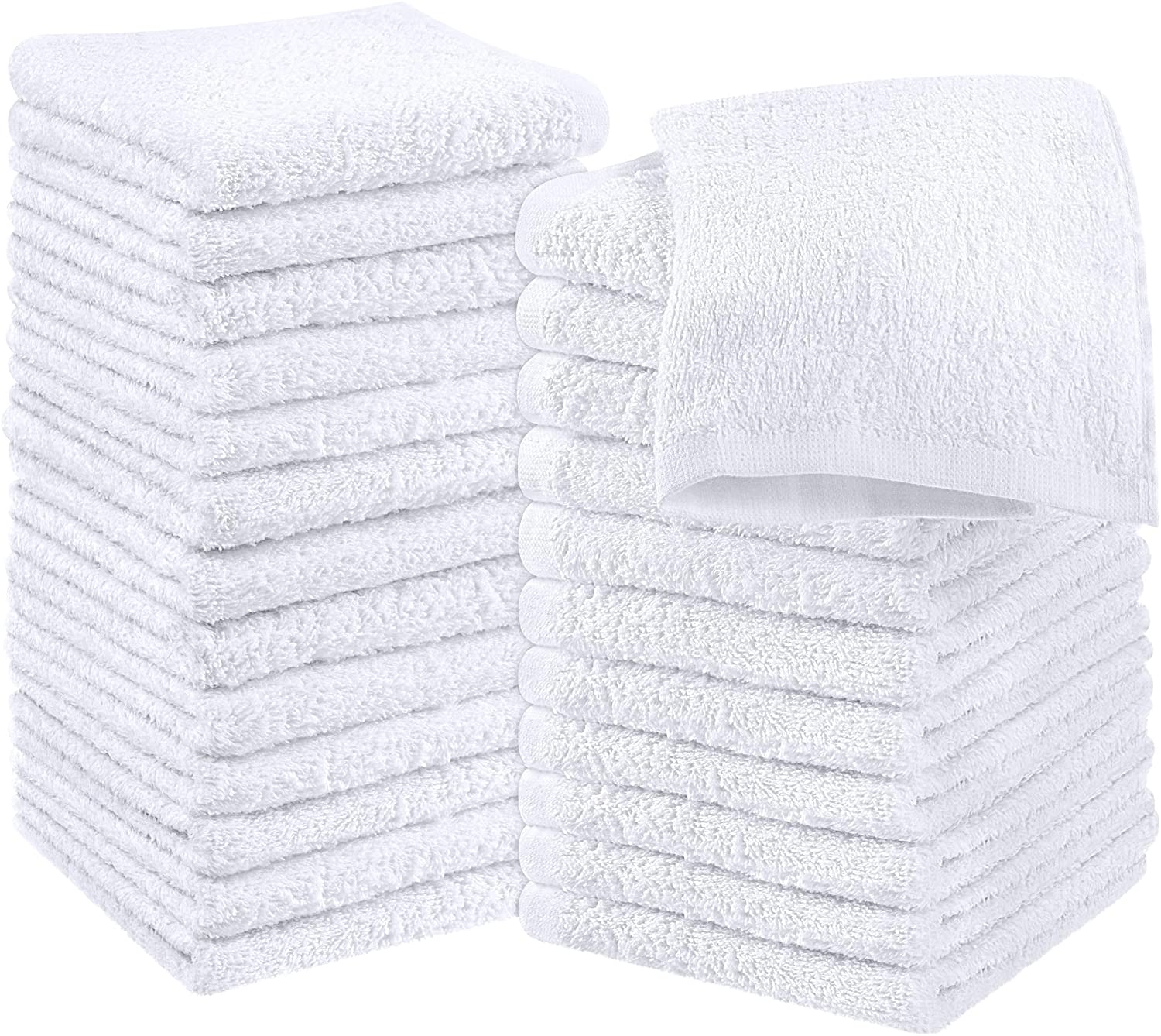 Utopia Towels Cotton Washcloths Set - 100% Ring Spun Cotton, Premium  Quality Flannel Face Cloths, Highly Absorbent and Soft Feel Fingertip  Towels (24