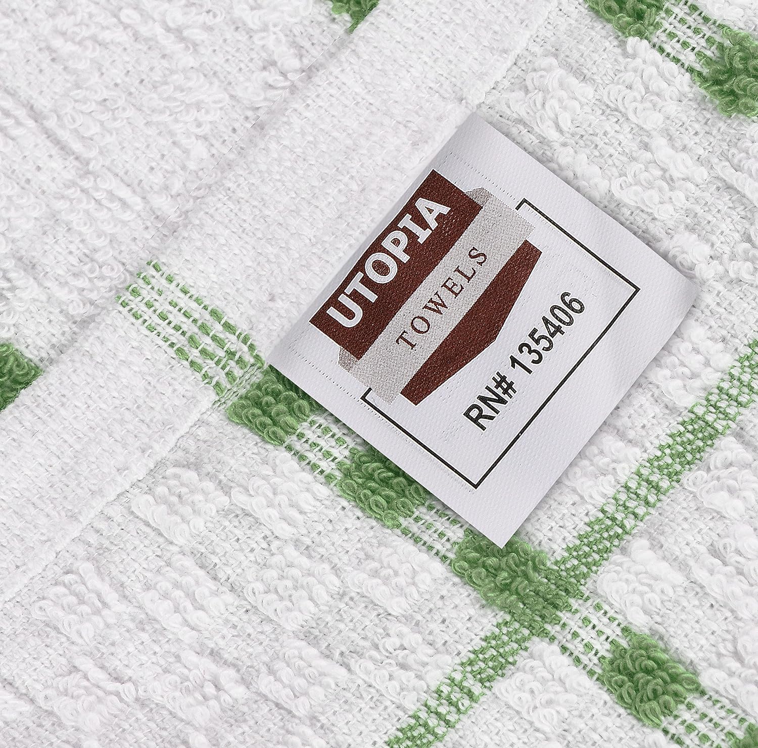 10 PACK Kitchen Towel Dish Cloth Super Absorbent Tea Towels 30x17cm Utopia  Towel