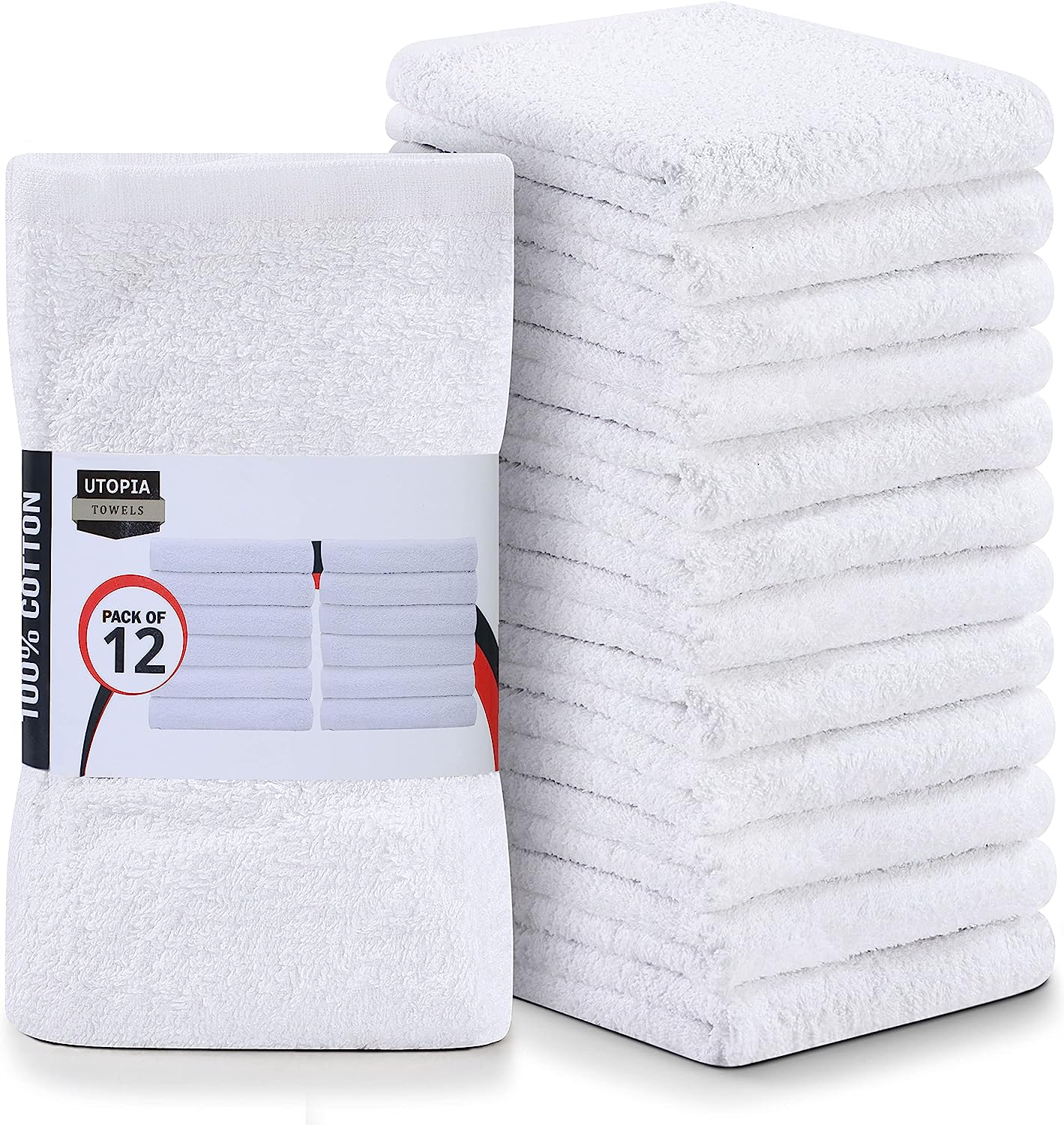 Leshey Towels,Kitchen Bar Mop Cleaning towels, (12 Pack, 16 x 19