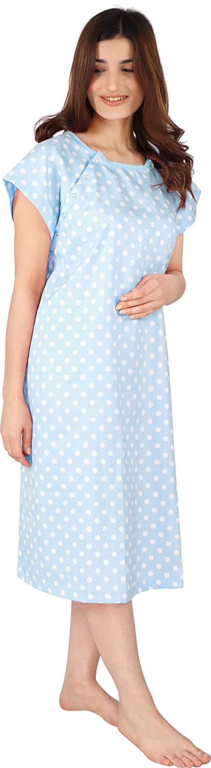 100% Cotton Maternity Hospital Gown by Utopia Care
