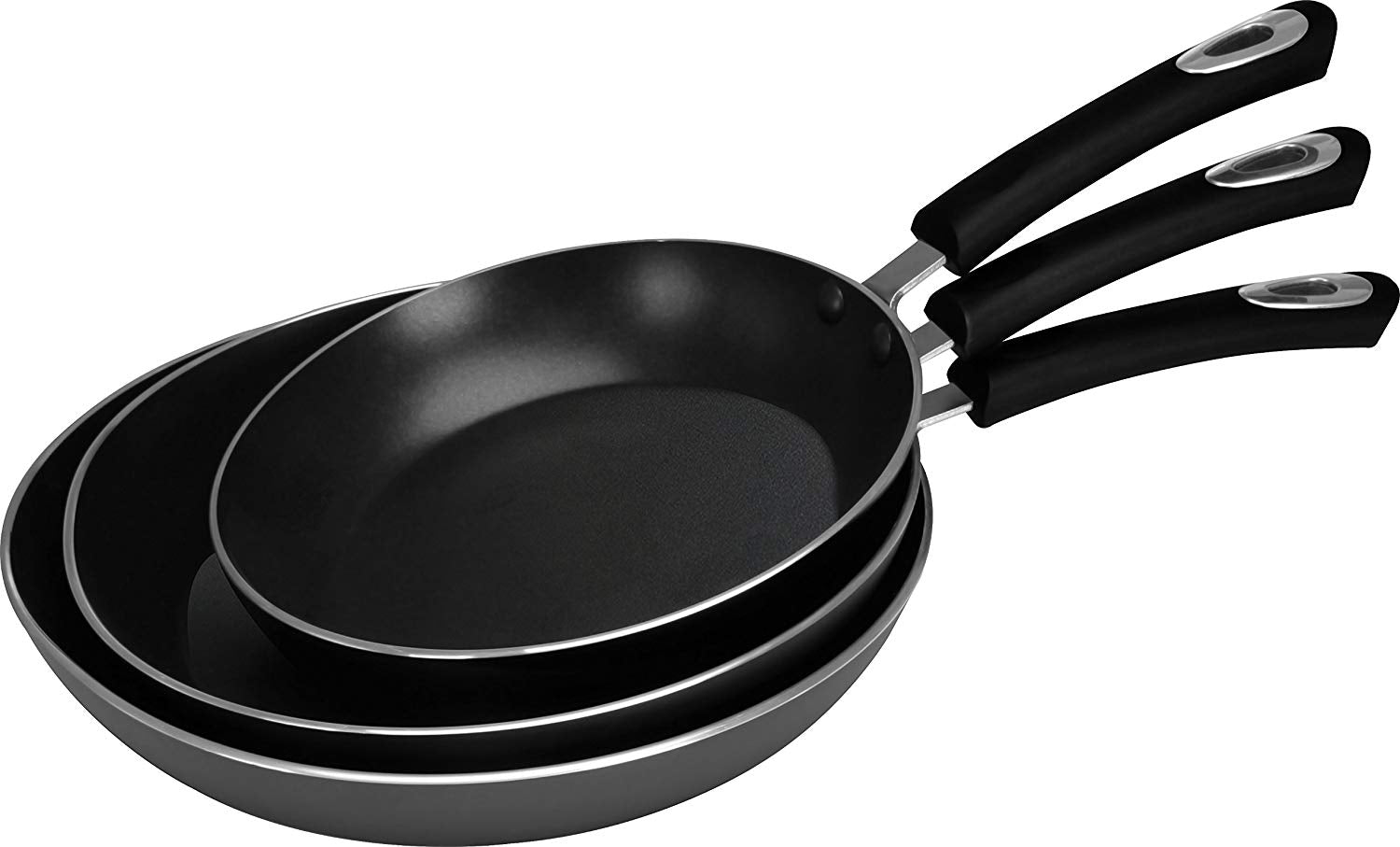 Non-stick Frying Pan Set - 3 Pieces (8 Inch / 9.5 Inch / 11 Inch) by U –  Utopia Deals