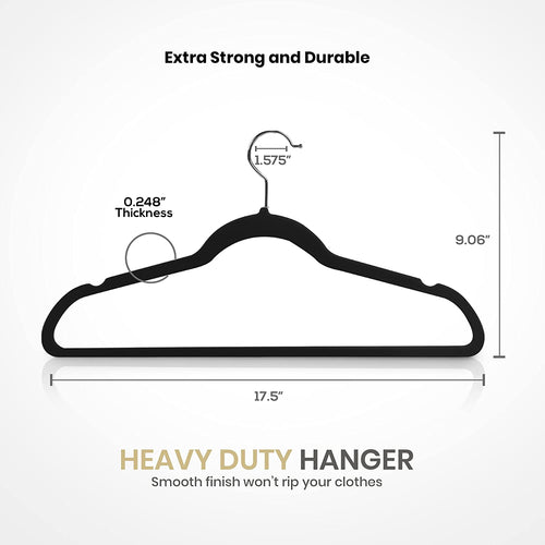 Utopia Home Premium Velvet Hangers – Bulk Pack of 150 | Non-Slip, Space-Saving, Wholesale Closet Hangers
