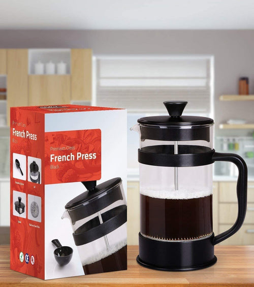 French Coffee Press 34 Oz - 1000 ml - Black by Utopia Kitchen