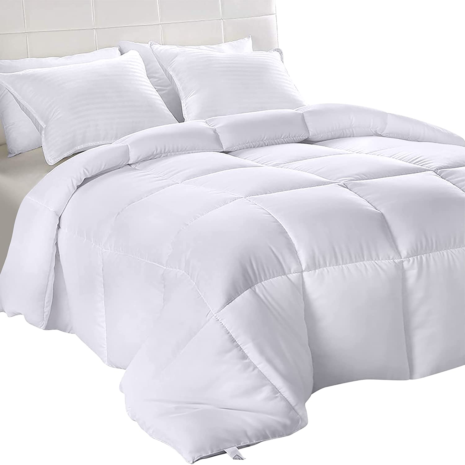 Utopia Bedding Queen Comforter Set With 2 Pillow Shams - Bedding Comforter Sets - Down Alternative White Comforter - Soft And Comfortable - Machine Washable White Queen For Sale | Phoenix, AZ | Nellis Auction