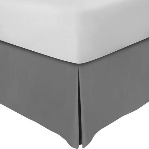 Brushed Microfiber Bed Skirt With Quadruple Pleated - 16 Inch Drop by Utopia Bedding