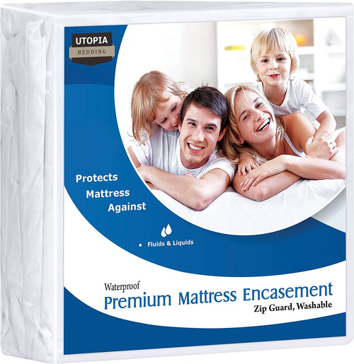 Premium Waterproof & Bed Bug Proof Mattress Encasement by Utopia Bedding