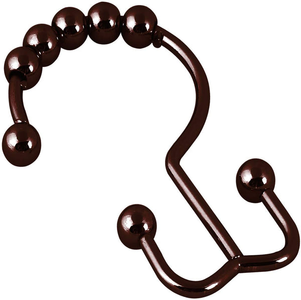 Double Glide Roller Shower Curtains Hooks by Utopia Bedding