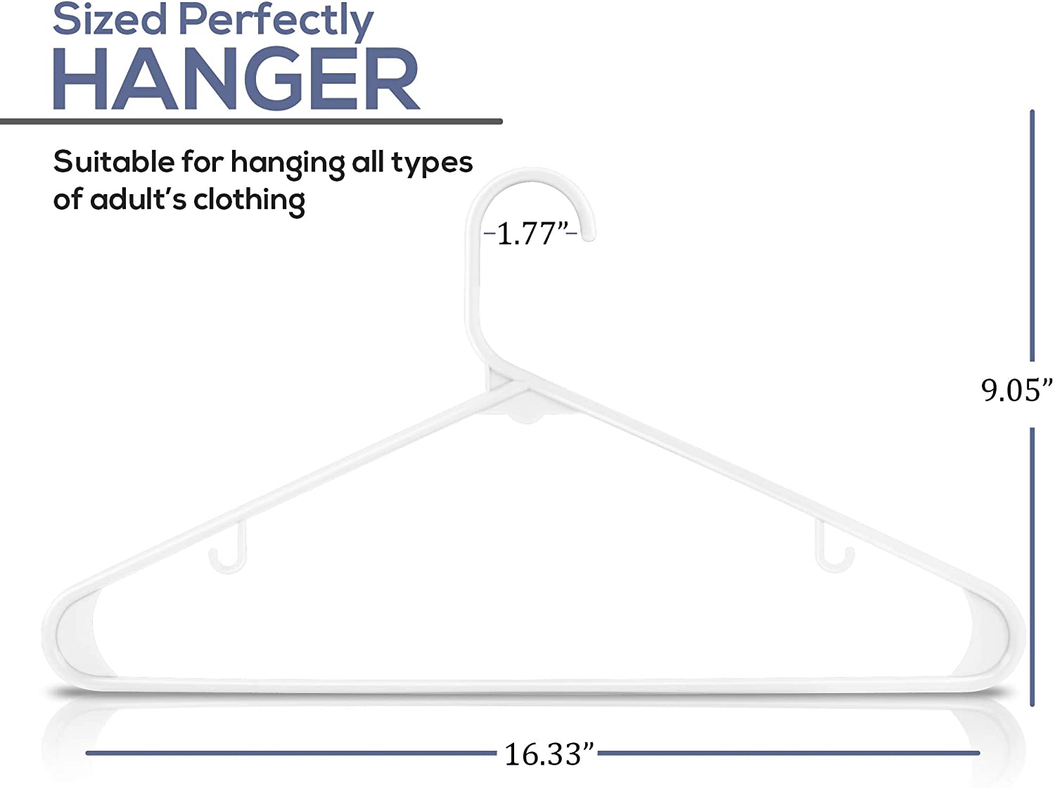 Light weight Plastic Hangers by Utopia Home – Utopia Deals