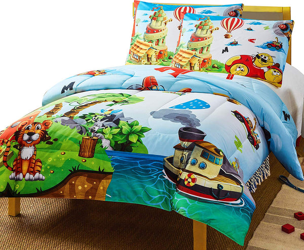 Soft Microfiber Animal Print Comforter Set For Kids by Utopia Bedding