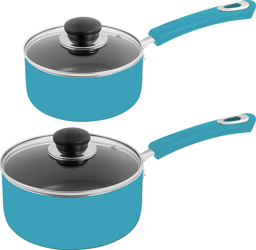 Nonstick Saucepan Set - 1 Quart and 2 Quart by Utopia Kitchen