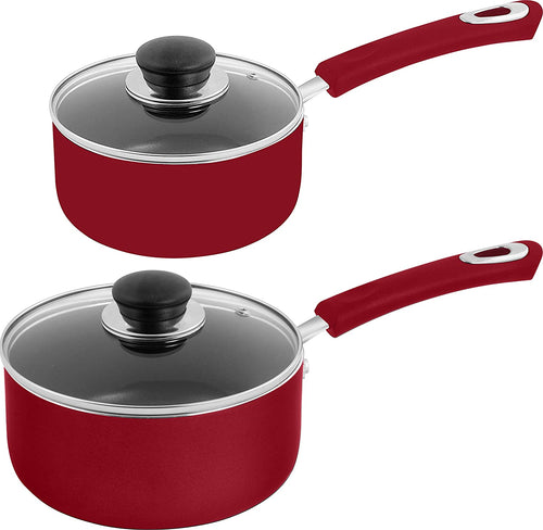 Nonstick Saucepan Set - 1 Quart and 2 Quart by Utopia Kitchen